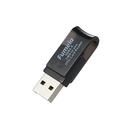 USB2.0 2 في 1 OTG قارئ بطاقات فلاش محرك عالي السرعة عالمي