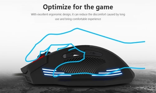 ZELOTES T-60 7200DPI Wired Gaming Mouse USB Computer LED Backlight Mice