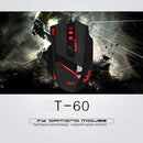 ZELOTES T-60 7200DPI Wired Gaming Mouse USB Computer LED Backlight Mice