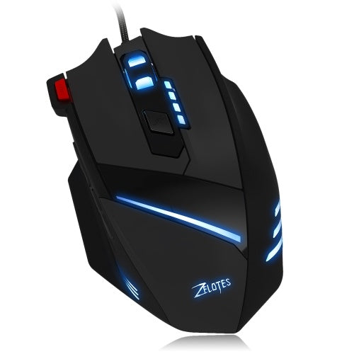 ZELOTES T-60 7200DPI Wired Gaming Mouse USB Computer LED Backlight Mice