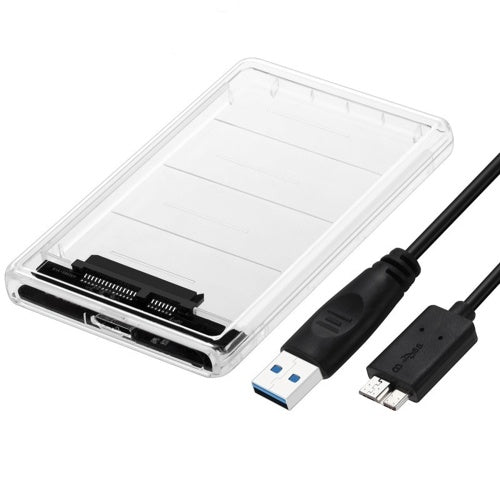 USB 3.0 External Hard Drive Enclosure USB 3.0 Transparent Hard Disk Box USB 3.0 Micro to SATA Hard Disk Box 2TB Hard Drive SSD / HDD