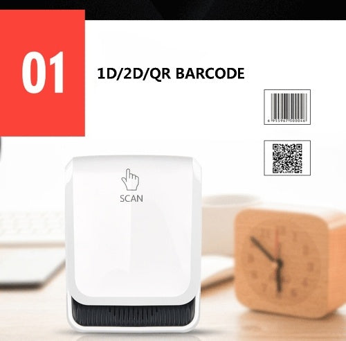 QR Barcode Scanner Handsfree Wired 2D/1D Automatic Barcode Reader for Mobile Payment Box Scanning Reader Box Barcode Scanner for Retail Store / Supermarket / Bookstore