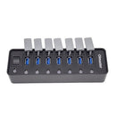 OImaster 7-Port USB 3.0 HUB HUB HUB HUB مع مفتاح الطاقة