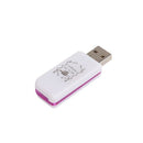 قارئ بطاقات 4 في 1 USB 2.0، قارئ بطاقات متعدد المنافذ لـ TF/MMC/MS/M2