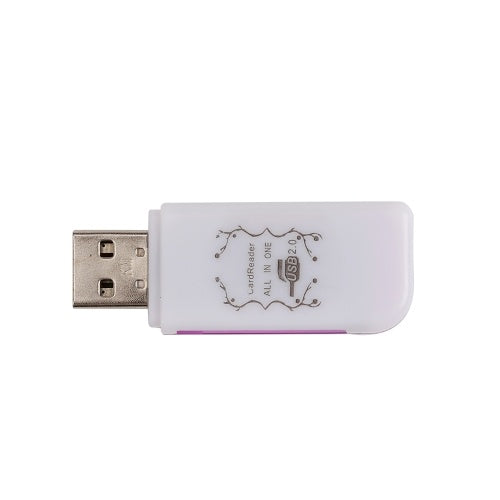 4-In-1 USB 2.0 Card Reader Multi-port Card Reader for TF/MMC/MS/M2