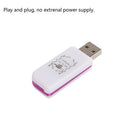 4-In-1 USB 2.0 Card Reader Multi-port Card Reader for TF/MMC/MS/M2