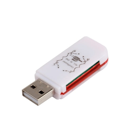 قارئ بطاقات 4 في 1 USB 2.0، قارئ بطاقات متعدد المنافذ لـ TF/MMC/MS/M2