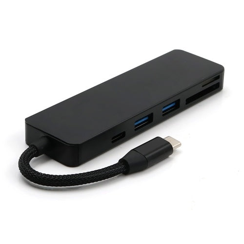 محول متعدد المنافذ USB C Hub 5 في 1 مع منفذ USB 3.1 ومنفذين USB 3.0 وقارئ بطاقات SD TF لأجهزة النوع C