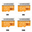 بطاقة ذاكرة Samsung EVO PLUS Micro SDXC 256GB 128GB 64GB 32GB U3 الفئة 10