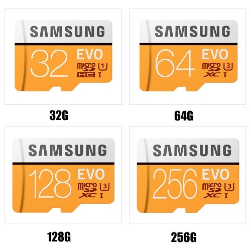 بطاقة ذاكرة Samsung EVO PLUS Micro SDXC 256GB 128GB 64GB 32GB U3 الفئة 10