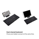 BK808 Mini Portable Wireless Folding Keyboard Dual Channel Foldable Keyboard