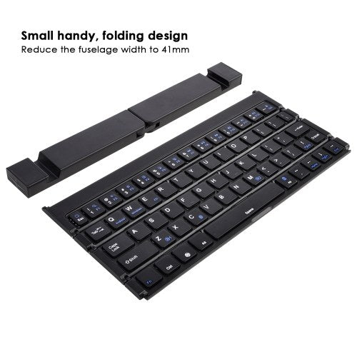 BK808 Mini Portable Wireless Folding Keyboard Dual Channel Foldable Keyboard