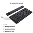 BK808 Mini Portable Wireless Folding Keyboard Dual Channel Foldable Keyboard