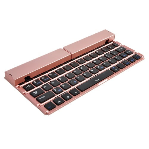 BK808 Mini Portable Wireless Folding Keyboard Dual Channel Foldable Keyboard