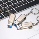 USB Flash Drive USB3.0 Mini Portable U Disk 128GB Pendrives Car Pen Drive Silver for PC Laptop