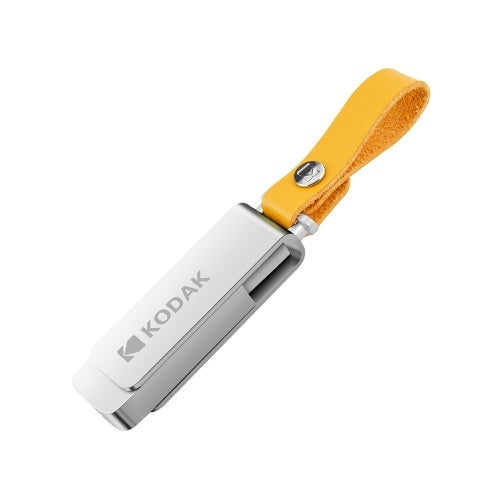 Kodak K133 128G USB 3.0 محرك فلاش معدني U القرص مع سلسلة حبل جلدية دوارة