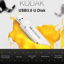 Kodak K133 128G USB 3.0 محرك فلاش معدني U القرص مع سلسلة حبل جلدية دوارة