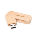 yvonne Wooden USB Flash Drive Rotatable Pen Drive 16G Memory Stick Pendrives Gift