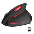 HXSJ Wireless Mouse Vertical Mice Ergonomic Rechargeable 3 DPI optional Adjustable 2400 DPI Mouse with USB charging Cable for Mac Laptop PC Computer