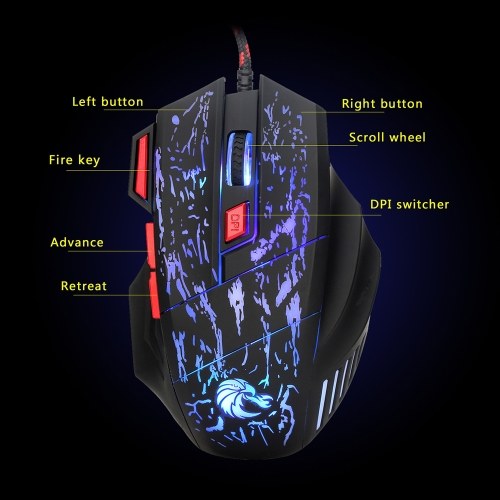 ZERODATE J40 Wired Keyboard Mouse Set