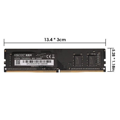 OSCOO OSC-D4 P100 DDR4 4G RAM 2400MHz 288Pin 1.2V UDIMM ذاكرة سطح المكتب