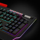 Ajazz AK525 Mechanical Keyboard RGB Light USB Wired Gaming Backlit Keyboard with Phone Holder Multimedia Roller Programmable 114 Keys Gamer Black SwitchKeyboard for Laptop PC Desktop Computer