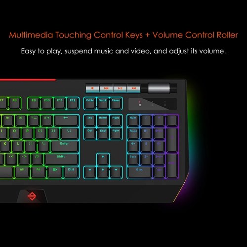 Ajazz AK525 Mechanical Keyboard RGB Light USB Wired Gaming Backlit Keyboard with Phone Holder Multimedia Roller Programmable 114 Keys Gamer Black SwitchKeyboard for Laptop PC Desktop Computer