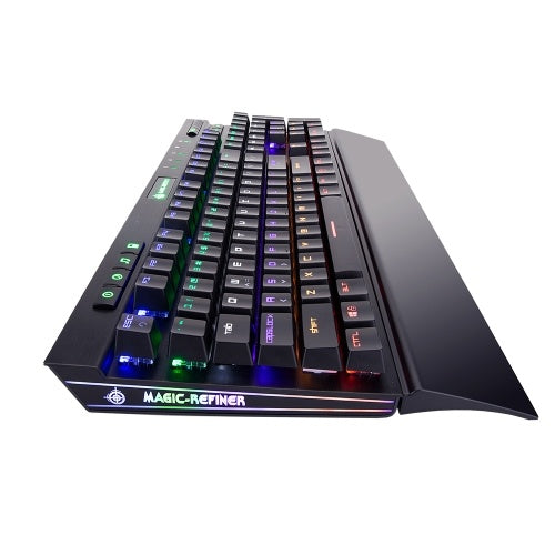 Magic-Refiner MK12 Mechanical Gaming Keyboard USB Wired 12 RGB 19 Backlight Mechanical Optical Switch 104 Keys For Gamer Office E-Sports