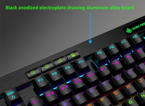 Magic-Refiner MK12 Mechanical Gaming Keyboard USB Wired 12 RGB 19 Backlight Mechanical Optical Switch 104 Keys For Gamer Office E-Sports