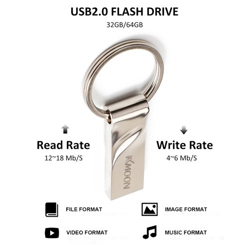 محرك أقراص فلاش USB من سبائك الزنك KKMOON CW10292 بسعة 32 جيجابايت