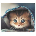 CAT-1 Mouse Pad Cute Cat Picture Anti-Slip Gaming Mouse Mat for PC Computer Laptop MackBook