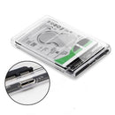 2.5" Transparent Hard Drive Enclosure USB 3.0 to SATA3 5gbps Caddy Case For External HDD/SSD ST