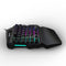 HXSJ  V100 35 Key Single Hand Membrane Mini 35 Keys Gaming Keyboard with USB Wired for PUBG LOL CS Gamer