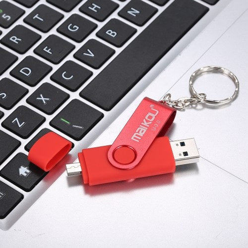 MaiKou 2-in-1 USB 3.0 Flash Drive USB Flash Disk Red&16GB