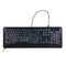 USB Interface Large Print Tri-Color Backlit Wired Keyboard