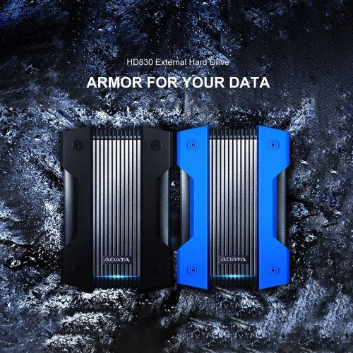 ADATA HD830 External Hard Drive Portable HDD 5TB USB3.1 Anti-shock Data Encryption for Travel(Blue)