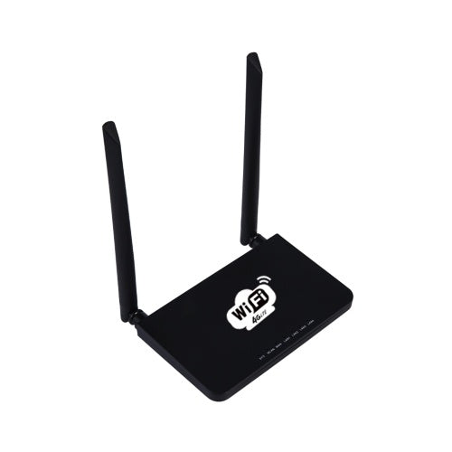 4G Wireless Wifi Router LTE 300Mbps Mobile MiFi Portable Hotspot with SIM Card Slot EU Plug(Black)