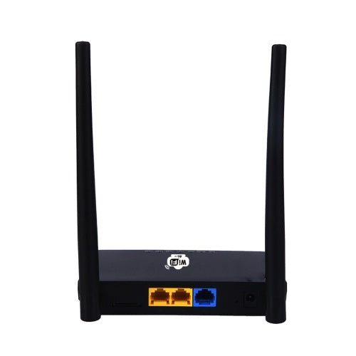 4G Wireless Wifi Router LTE 300Mbps Mobile MiFi Portable Hotspot with SIM Card Slot EU Plug(Black)