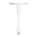 Mini USB Fan + Type-C Phone Fan Portable Cooling Fan Flexible Cooler for Type C Devices Laptop(White)