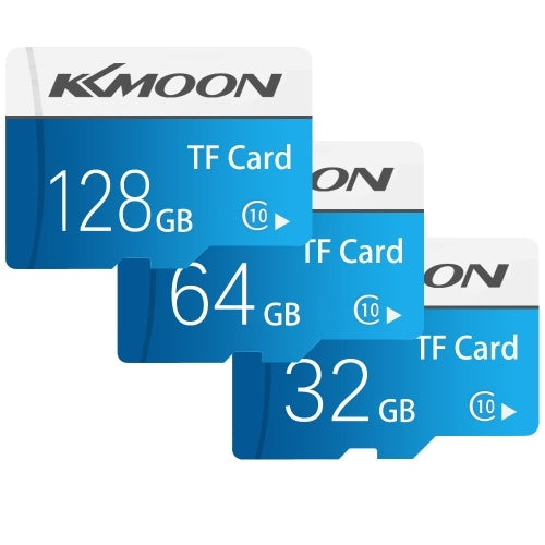 بطاقة KKmoon Micro SD بطاقة ذاكرة فلاش TF لتخزين البيانات سعة 32 جيجابايت فئة 10 سرعة سريعة (أزرق)