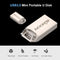 محرك فلاش USB KKmoon USB3.0 صغير محمول على شكل U قرص 16 جيجابايت محرك قلم للسيارة فضي للكمبيوتر المحمول