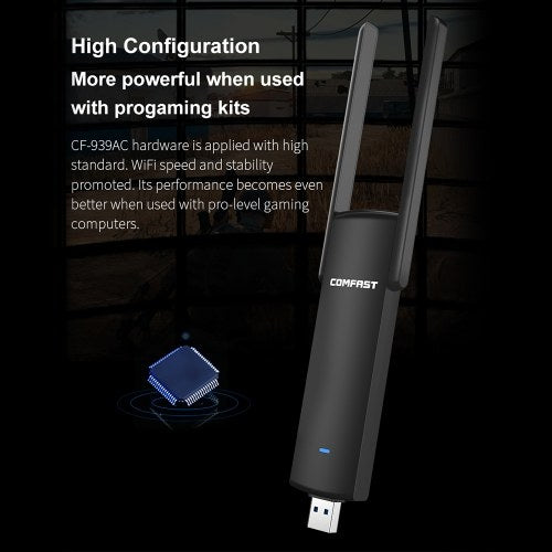 COMFAST Network Card 1900Mbps Gigabit 2.4G 5G Dual Band Gaming Network Card WiFi Extender USB3.0  Wireless Card