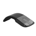 2.4G Wireless Mouse with USB Arc Mouse with Touch Function Folding Optical Mice with USB Receiver Bending Mouse for PC Laptop(Black)