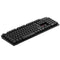 2.4G Wireless Keyboard and Optical Mouse Combo Suspended Keycap Adjustable Holder 3D Mouse for Office Work Game(Black)