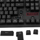 2.4G Wireless Keyboard and Optical Mouse Combo Suspended Keycap Adjustable Holder 3D Mouse for Office Work Game(Black)