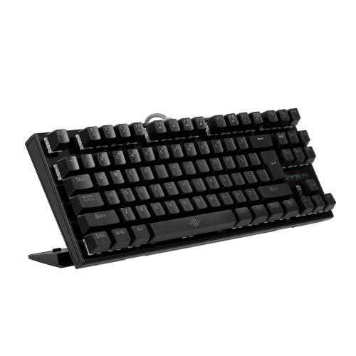 Backlit Mechanical Gaming Keyboard Blue Switch 87 Keys Ergonomic Keyboard Suspended Keys with Hand Wrist(Black)