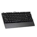 Backlit Mechanical Gaming Keyboard Blue Switch 87 Keys Ergonomic Keyboard Suspended Keys with Hand Wrist(Black)