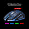 USB Wired Gaming Keyboard and Mouse Combo Waterproof 3 Color Backlit 2000DPI for Home Office