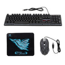 USB Wired Gaming Keyboard and Mouse Combo Waterproof 3 Color Backlit 2000DPI for Home Office