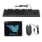 USB Wired Gaming Keyboard and Mouse Combo Waterproof 3 Color Backlit 2000DPI for Home Office